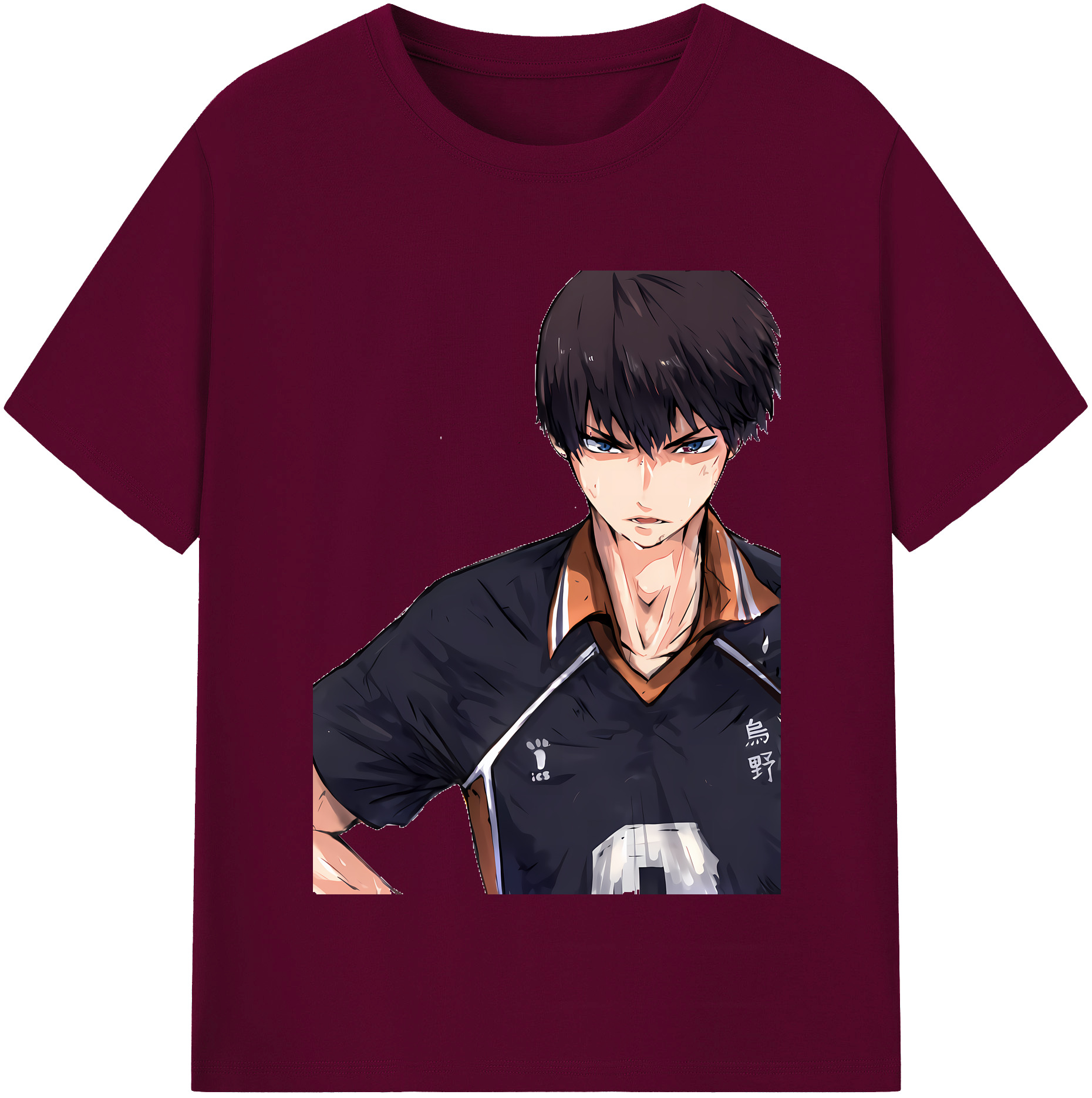 （画像用） ハイキュー!! Haikyu!! レディースカジュアルプリントTシャツ（綿100％）